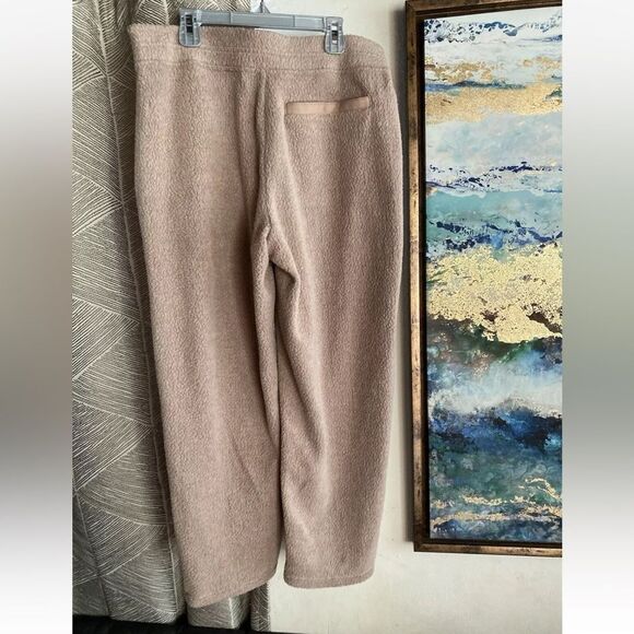 PATAGONIA Pans Womens Size Medium SHEARLING FLEECE CROPPED  Pampas Tan NWT - Picture 3 of 16